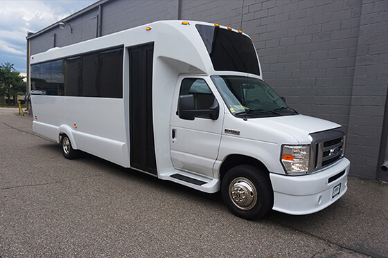 toledo ohio party bus leather seating